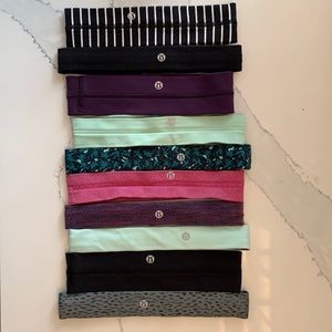 Lot of 10 lululemon headbands